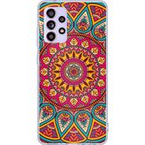 Techtree Samsung Galaxy A32 Uyumlu Mandala Baskılı Silikon Kılıf