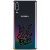 Techtree Samsung Galaxy A70 Uyumlu Crazy Trust Baskılı Silikon Kılıf