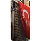 Techtree Samsung Galaxy A70 Uyumlu Dev Türk Bayrağı Baskılı Silikon Kılıf