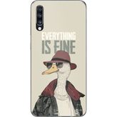 Techtree Samsung Galaxy A70 Uyumlu Everything is fine Baskılı Silikon Kılıf