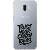 Techtree Samsung Galaxy J6 PLUS Uyumlu Crazy Trust Baskılı Silikon Kılıf