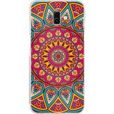 Techtree Samsung Galaxy J6 PLUS Uyumlu Mandala Baskılı Silikon Kılıf