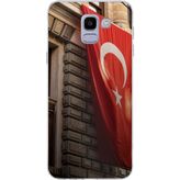 Techtree Samsung Galaxy J6 Uyumlu Dev Türk Bayrağı Baskılı Silikon Kılıf