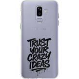 Techtree Samsung Galaxy J8-A6 Plus Uyumlu Crazy Trust Baskılı Silikon Kılıf