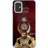 Techtree Samsung Galaxy M31s Uyumlu Abdülhamid Han Baskılı Silikon Kılıf