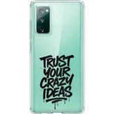 Techtree Samsung Galaxy S20 FE Uyumlu Crazy Trust Baskılı Silikon Kılıf