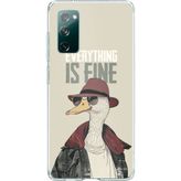 Techtree Samsung Galaxy S20 FE Uyumlu Everything is fine Baskılı Silikon Kılıf