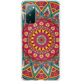 Techtree Samsung Galaxy S20 FE Uyumlu Mandala Baskılı Silikon Kılıf