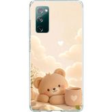 Techtree Samsung Galaxy S20 FE Uyumlu Sevimli Tatlı Ayı Baskılı Silikon Kılıf