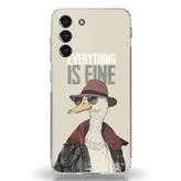 Techtree Samsung Galaxy S21 FE Uyumlu Everything is fine Baskılı Silikon Kılıf