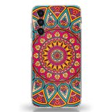 Techtree Samsung Galaxy S21 FE Uyumlu Mandala Baskılı Silikon Kılıf
