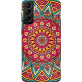 Techtree Samsung Galaxy S21 PLUS Uyumlu Mandala Baskılı Silikon Kılıf