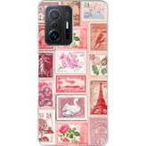 Techtree Xiaomi Mi 11T-11T PRO Uyumlu Pembe Posta Pulları Baskılı Silikon Kılıf