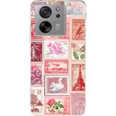 Techtree Xiaomi Mi 13T-13T PRO Uyumlu Pembe Posta Pulları Baskılı Silikon Kılıf