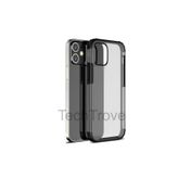 Techtrove Apple İphone 12 Mini Kılıf Extra Korumalı Arkası Şeffaf Slikon Kapak Siyah