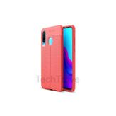 Techtrove Huawei P30 Lite Kılıf Deri Extra Korumalı Slikon Kapak Kırmızı
