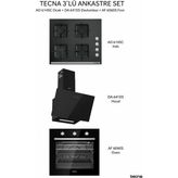 Tecna Ankastre Set AF6060S + AO614SC + DA641ES Siyah
