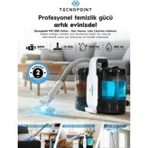 TecnoPoint 600W Koltuk ve Halı Yıkama Makinesi, Leke Çıkarma ve Cam Temizleme Özellikli