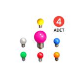 Tek-İş AMPUL E-27 1 WAT RENKLİ 4 ADET VKM