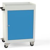 Tek Kapaklı Endüstrıyel Dolap Gri-Mavi - 600*450*890