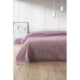 Tek Kişilik Kopanaki Dantelli Waffle PIKE-160X230 Cm-Lila