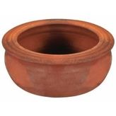 TEK KİŞİLİK TOPRAK TENCERE GÜVEÇ KAP 12 * 6 CM