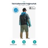 Tek Kullanımlık Yağmurluk Mavi Standart