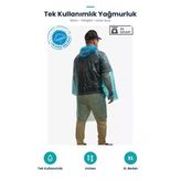 Tek Kullanımlık Yağmurluk - Mavi