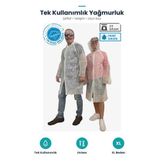 Tek Kullanımlık Yağmurluk Şeffaf Standart