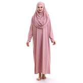 Tek Parça Namaz Elbisesi - Gül Kurusu - 5015
