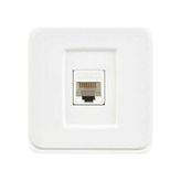 Tekli Data Prizi (RJ45 CAT5E), Beyaz - Çok Renkli