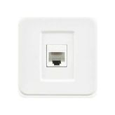 Tekli Data Prizi (RJ45 Cat6), Beyaz - Çok Renkli