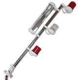 Tekne Bayrak Direği. 3'lü Reflektörlü Bayrak Direği Krom 60 CM