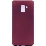 Tekno Grup Samsung Galaxy A8 Plus Mat Premium Bordo Silikon Kılıf