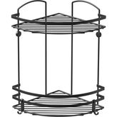 Tekno-tel 2 KATLI KANCALI BANYO RAFI MAT SİYAH LM008H
