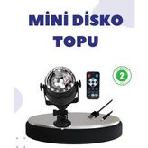 Teknodayım Ses Duyarlı Mini Disko Küre Lamba - Renkli