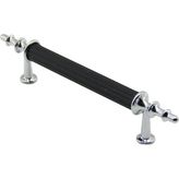 TeknoKapsül 10 Adet Krom - Siyah Boru Kulp 9.6cm