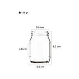 TeknoKapsül 190 ml Metal Kapaklı Konserve Kavanozu 190 cc Şeffaf Bebek Mama Kavanoz 20 Adet (Altın/gold)