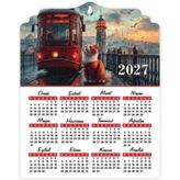 TeknoKapsül Galata 2027 Ahşap Duvar Takvimi