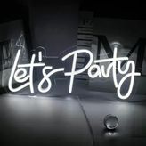 TeknoKapsül Let's Party Neon LED Tabela