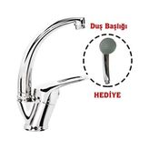 TeknoKapsül Mix Kuğu Banyo Batarya + Duş Başlığı Hediyeli ()