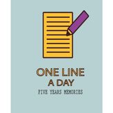 TeknoKapsül One Line A Day: Five Year Memory Journal - Altın - Mor