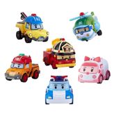 TeknoKapsül Robocar Poli Gogo Rescue Deluxe 6'lı Set Oyuncak Araba AB5-AKYI-079741