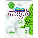 TeknoKapsül Süper Maylo Bambu Katkılı Tuvalet Kagıdı 40'lı