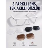 TeknoKapsül Yapay Zeka Destekli Akıllı Gözlük Dahili Kameralı Bluetooth Müzik ve Arama Özellikli Ses Kontrollü Değiştirilebilir Lensli AB3-AKYI-347796