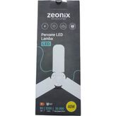 TeknoKapsül Zeonix 40W 3 Kanatlı Pervane Ampul - Beyaz