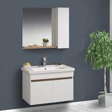Tekoplus Bella Banyo Dolabı Takım 80 cm Belly - Beyaz