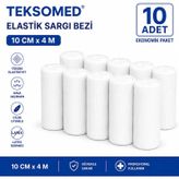 Teksomed Elastik Sargı Bezi 10cmx4 Metre 10 Adet