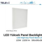 Teletek 60X60 120W Backlight Radar Hareket Sensörlü LED Yüksek Beyaz Kasa Ince Panel Sıva Üstü, IP20 Ofis Mağaza Endüstriyel Aydınlatma - 4000K - Gün Işığı