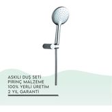 Tema 52036 Krom Nero Askılı Duş Seti